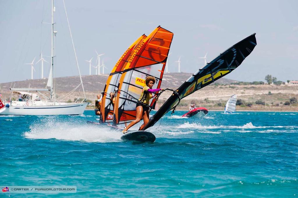 Sarah Quita takes the last final - 2014 PWA Alacati World Cup ©  Carter/pwaworldtour.com http://www.pwaworldtour.com/